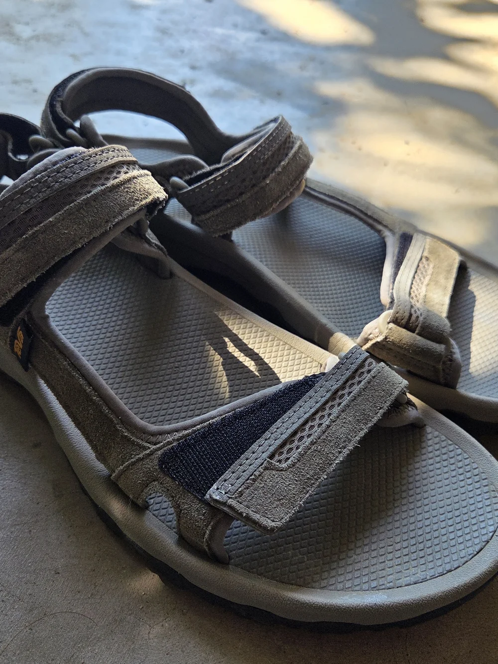 Teva Men’s Gray Suede Adjustable Outdoor Sandals